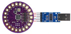 ATmega328P Wearable Development DIY Board + CH340 USB to TTL Programmer Module + 6 Pin Cable Compatible for Arduino