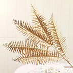 DREA Factory Wholesale Artificial Gold Eucalyptus Leaves Artificial Palm Leaf for Christmas Home Decor