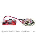 UART Serial Control USB MP3 WAV Audio Music Player Module Onboard Amplifier + 1W Speaker + Micro TF Card Compatible for 328P