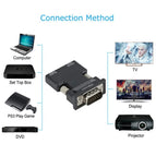 HDMI TO VGA OR VGA to HDMI Converter Adapter 1080P VGA Adapter For PC Laptop to HDTV Projector Video Audio HDMI to VGA Adapter