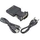 HDMI TO VGA OR VGA to HDMI Converter Adapter 1080P VGA Adapter For PC Laptop to HDTV Projector Video Audio HDMI to VGA Adapter