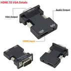 HDMI TO VGA OR VGA to HDMI Converter Adapter 1080P VGA Adapter For PC Laptop to HDTV Projector Video Audio HDMI to VGA Adapter
