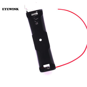 18650 Battery Case Storage Box Case Plastic Holder With Wire Leads for 1 x 18650 Batteries Soldering