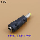YuXi 7.4*5.0 mm Female to 4.8*1.7mm Male  5.5x2.5/5.5x2.1 DC Adapter For IBM for Lenovo Power Laptops Adapter 5.5 2.1mm DC Jack
