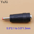 YuXi 7.4*5.0 mm Female to 4.8*1.7mm Male  5.5x2.5/5.5x2.1 DC Adapter For IBM for Lenovo Power Laptops Adapter 5.5 2.1mm DC Jack