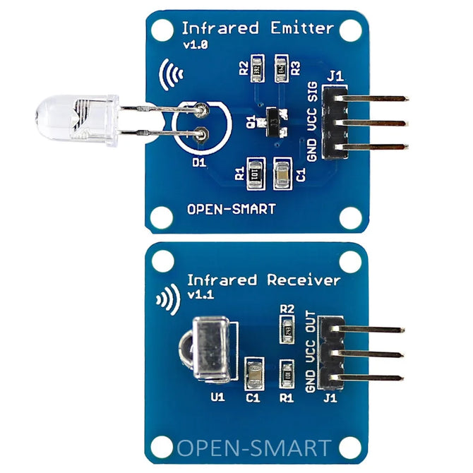 1Set Infrared Transceiver Infrared Transmitter IR Emitter Module + IR Receiver Module Infrared Receiver 38KHz 940nm for Arduino