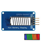 OPEN-SAMRT Battery Style Digital Tube LED Battery Level Display Module 4-color 10-segment LED Bar for Arduino