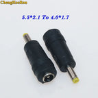ChengHaoRan DC Power 5.5*2.1 female to 3.0*1.1 4.0*1.7 5.5*2.1 5.0*3.0 5.5*2.5 male plug Converter Laptop Adapter connector