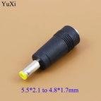YuXi 7.4*5.0 mm Female to 4.8*1.7mm Male  5.5x2.5/5.5x2.1 DC Adapter For IBM for Lenovo Power Laptops Adapter 5.5 2.1mm DC Jack