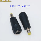 ChengHaoRan DC Power 5.5*2.1 female to 3.0*1.1 4.0*1.7 5.5*2.1 5.0*3.0 5.5*2.5 male plug Converter Laptop Adapter connector