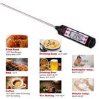 Temperature gauge, barbecue probe, water, milk, oil, liquid oven, digital temperature sensor, instrument thermocouple