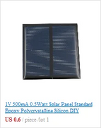 6V 1000mA 6Watt 6W Solar Panel Standard Epoxy polycrystalline Silicon DIY Battery Power Charge Module Mini Solar Cell toy
