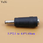 YuXi 7.4*5.0 mm Female to 4.8*1.7mm Male  5.5x2.5/5.5x2.1 DC Adapter For IBM for Lenovo Power Laptops Adapter 5.5 2.1mm DC Jack
