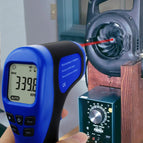 Non-Contact Handheld Digital Laser Tachometer Rotational Speed Measuring 2.5-99999 RPM Record (60 Data) Speedometer Tach Meter