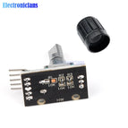 HW-040 360 Degrees Rotary Encoder Module Brick Sensor Switch with 15×16.5 mm Potentiometer Rotary Knob Hole Cap For Arduino