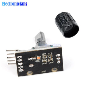 HW-040 360 Degrees Rotary Encoder Module Brick Sensor Switch with 15×16.5 mm Potentiometer Rotary Knob Hole Cap For Arduino