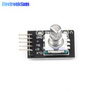 HW-040 360 Degrees Rotary Encoder Module Brick Sensor Switch with 15×16.5 mm Potentiometer Rotary Knob Hole Cap For Arduino