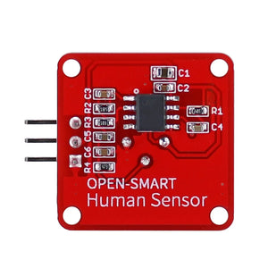 OPEN-SMART Human Body Sensor Pyroelectric Infrared PIR Motion Sensor Detector Module Compatible for Arduino