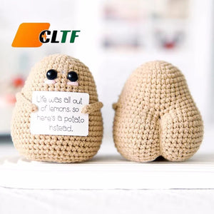 Crochet Positive Energy Card Knit Emotional Support Crochet Dolls Toy Crochet Toy Christmas Mother's Day Gifts Graduation Gifts