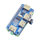 4 Ports USB HUB HAT For Raspberry Pi 3 / 2 / Zero W Extension Board USB To UART For Serial Debugging Compatible With USB2.0/1.0