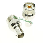 BNC Male Female To SMA UHF N PL259 SO-239 2x Double BANANA male female Coax coaxial RF Connector Adapter Test kit