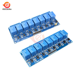 1Pcs 5V 12V 8 Channel Relay Module with optocoupler Relay 5V 12V Output 8 way Relay module For arduino AVR ARM Expansion Board