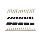 5/10 Pairs Jr Futaba Servo Receiver Connector Plug with Lock and Male Female Gold Plated Terminals Crimp Pin Kit for RC Battery