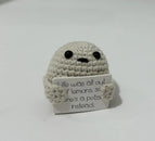 Crochet Positive Energy Card Knit Emotional Support Crochet Dolls Toy Crochet Toy Christmas Mother's Day Gifts Graduation Gifts