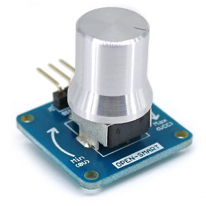 High Sensitivity Rotary Angle Sensor Adjustable Volume Control Potentiometer Knob Switch Module White For Arduino