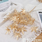 DREA Factory Wholesale Artificial Gold Eucalyptus Leaves Artificial Palm Leaf for Christmas Home Decor