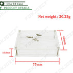 One set Transparent Acrylic Box Clear Enclosure for Arduino UNO R3 Case With Screws