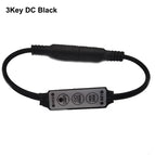 DC 5V-12V-24V 12A 3Keys Mini DC LED RGB Controller Dimmer Driver For RGB 5050/3528/2835/5730/5630/3014 SMD LED Strip Lights