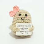 Crochet Positive Energy Card Knit Emotional Support Crochet Dolls Toy Crochet Toy Christmas Mother's Day Gifts Graduation Gifts