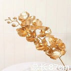 DREA Factory Wholesale Artificial Gold Eucalyptus Leaves Artificial Palm Leaf for Christmas Home Decor