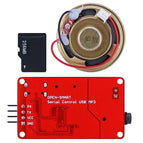UART Serial Control USB MP3 WAV Audio Music Player Module Onboard Amplifier + 1W Speaker + Micro TF Card Compatible for 328P