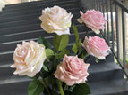 C-R041 Wholesale High Quality Artificial Real Touch Latex Roses Faux Silk Roses for Wedding Home Party Decoration