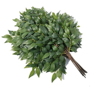 QSLH-V116 Artificial Green Plants Silk Ficus Plant Branch Ficus Tree Branches Artificial Ficus for Decor