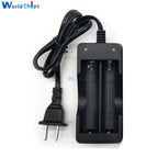 2x18650 Lithium Battery Charger 2 Slots Ni-MH/Ni-Cd Rechargeable Battery Charging AC 100-240V EU/US Plug