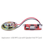 UART Serial Control USB MP3 WAV Audio Music Player Module Onboard Amplifier + 1W Speaker + Micro TF Card Compatible for 328P