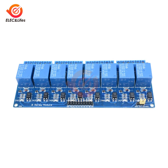 1Pcs 5V 12V 8 Channel Relay Module with optocoupler Relay 5V 12V Output 8 way Relay module For arduino AVR ARM Expansion Board