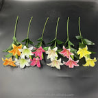 QSLH-V162 Artificial Flowers Lily Real Touch Flowers Lily Latex Lily Flower Artificial for Home Decor