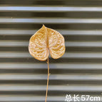 DREA Factory Wholesale Artificial Gold Eucalyptus Leaves Artificial Palm Leaf for Christmas Home Decor