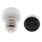 High Quality E27 ABS US/EU Plug Connector Accessories Bulb  Holder Lighting Fixture Bulb Base Screw Adapter White Lamp Socket