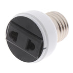 High Quality E27 ABS US/EU Plug Connector Accessories Bulb  Holder Lighting Fixture Bulb Base Screw Adapter White Lamp Socket