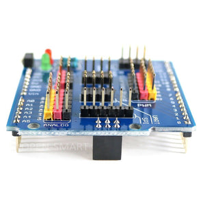 High Quality Sensor Kit with IO Expansion Board Sensor Shield RTC Buzzer LED 4-digit Display MP3 module Starter Kit for Arduino