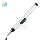 IC SMD Vacuum Sucking Suction Pen Remover Sucker Pump IC SMD Tweezer Pick Up Tool Solder Desoldering with 3 Suction Headers