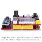 IO Shield for Nano IO Expansion Adapter Board with Regulator / Fuse Compatible for Arduino
