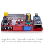 IO Shield for Nano IO Expansion Adapter Board with Regulator / Fuse Compatible for Arduino
