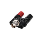 JXRF BNC male Female to two dual 4mm Banana binding post male female jack connector Adapter