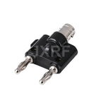 JXRF BNC male Female to two dual 4mm Banana binding post male female jack connector Adapter